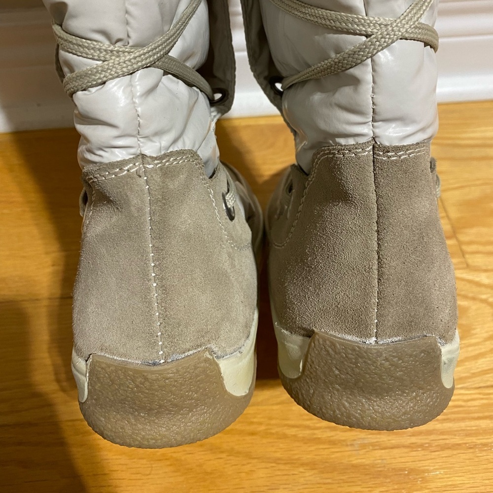 Pajar Winter Boots Cream Lace Up Waterproof Size 37 - Picture 12 of 14